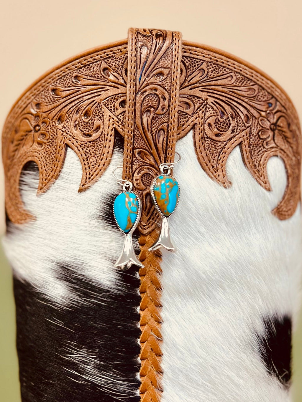 Turquoise Country Earrings | gussieduponline