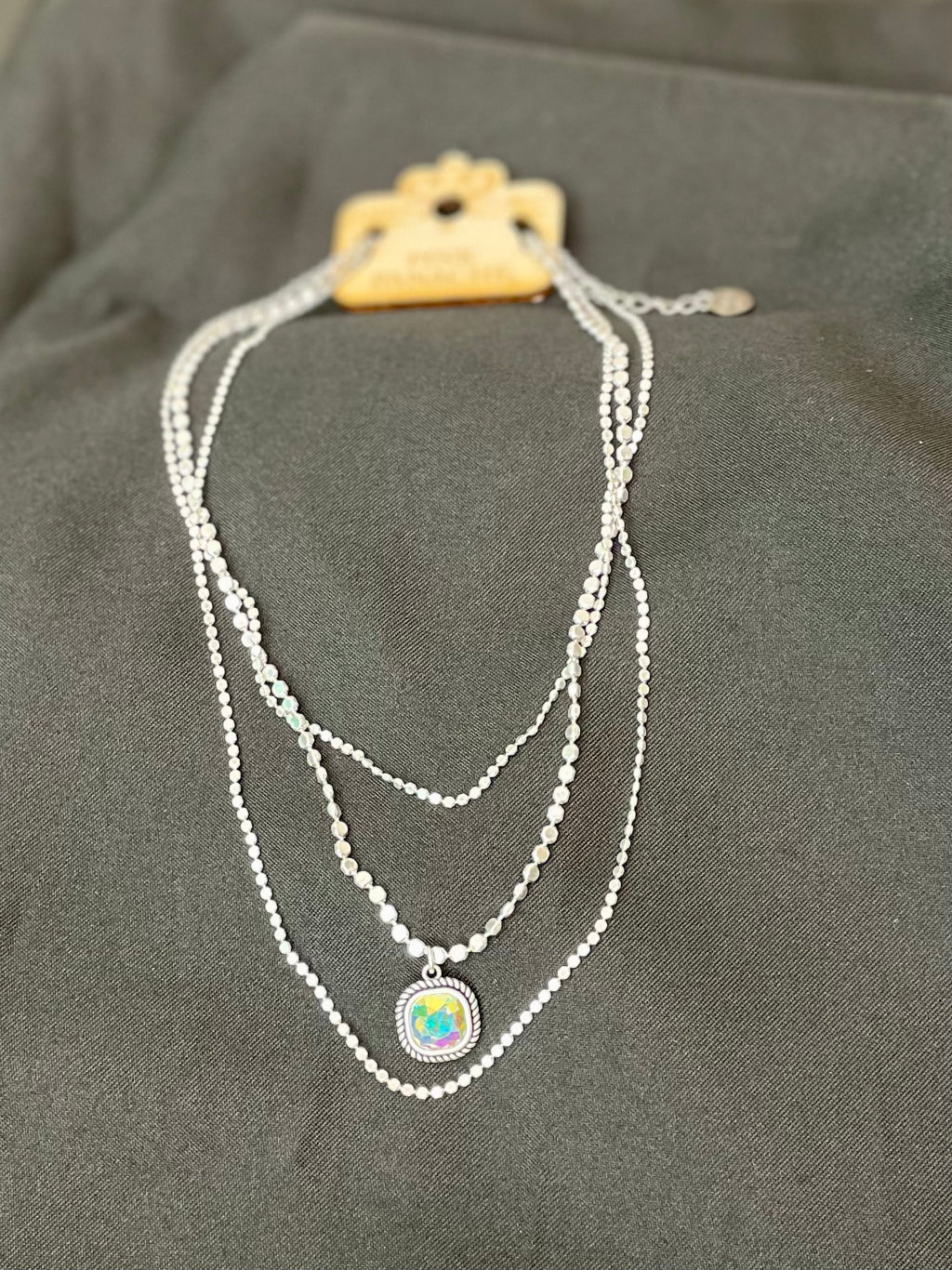 Panache Silver Drop Necklace
