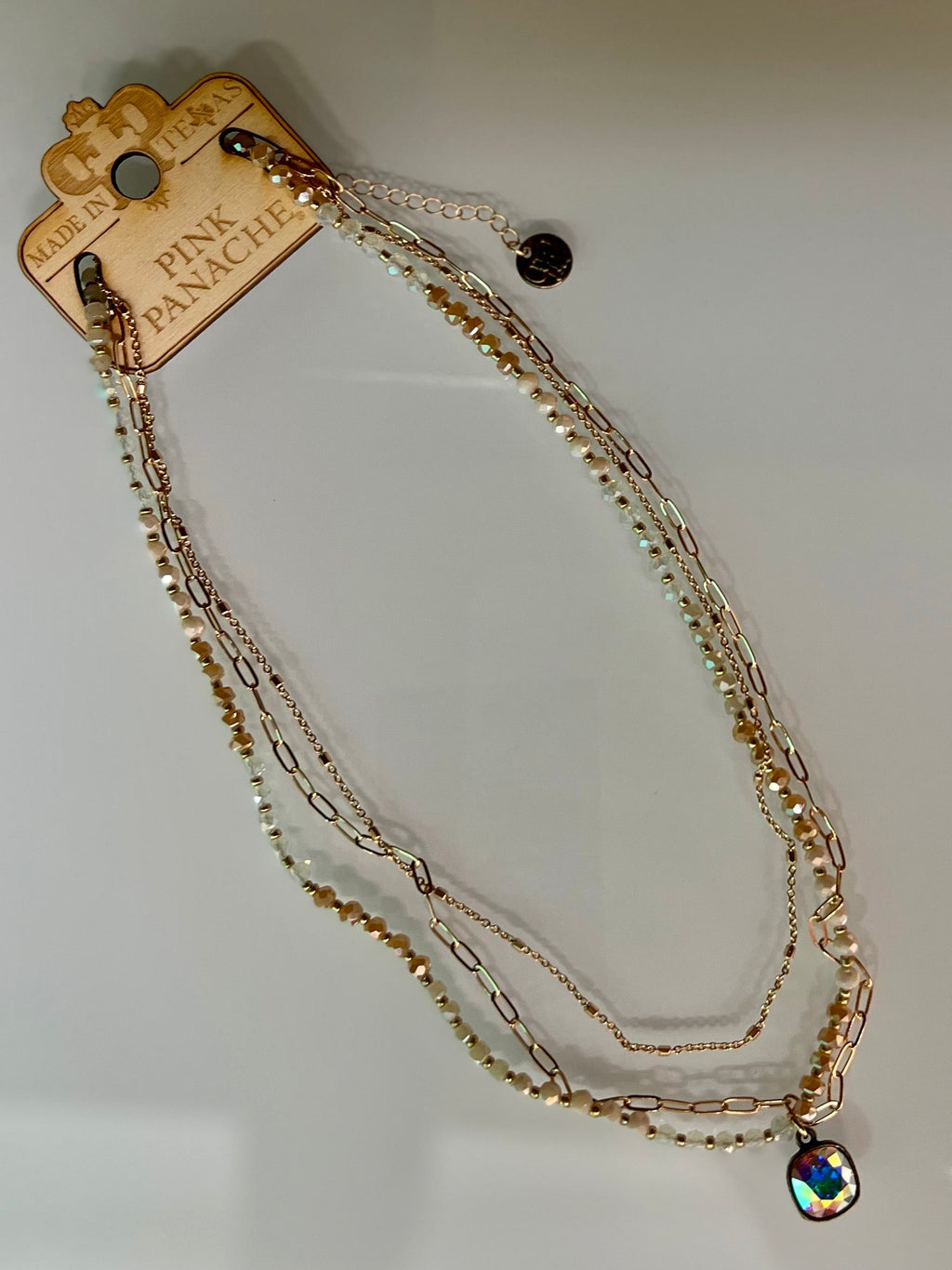 Golden Cluster Panache Necklace