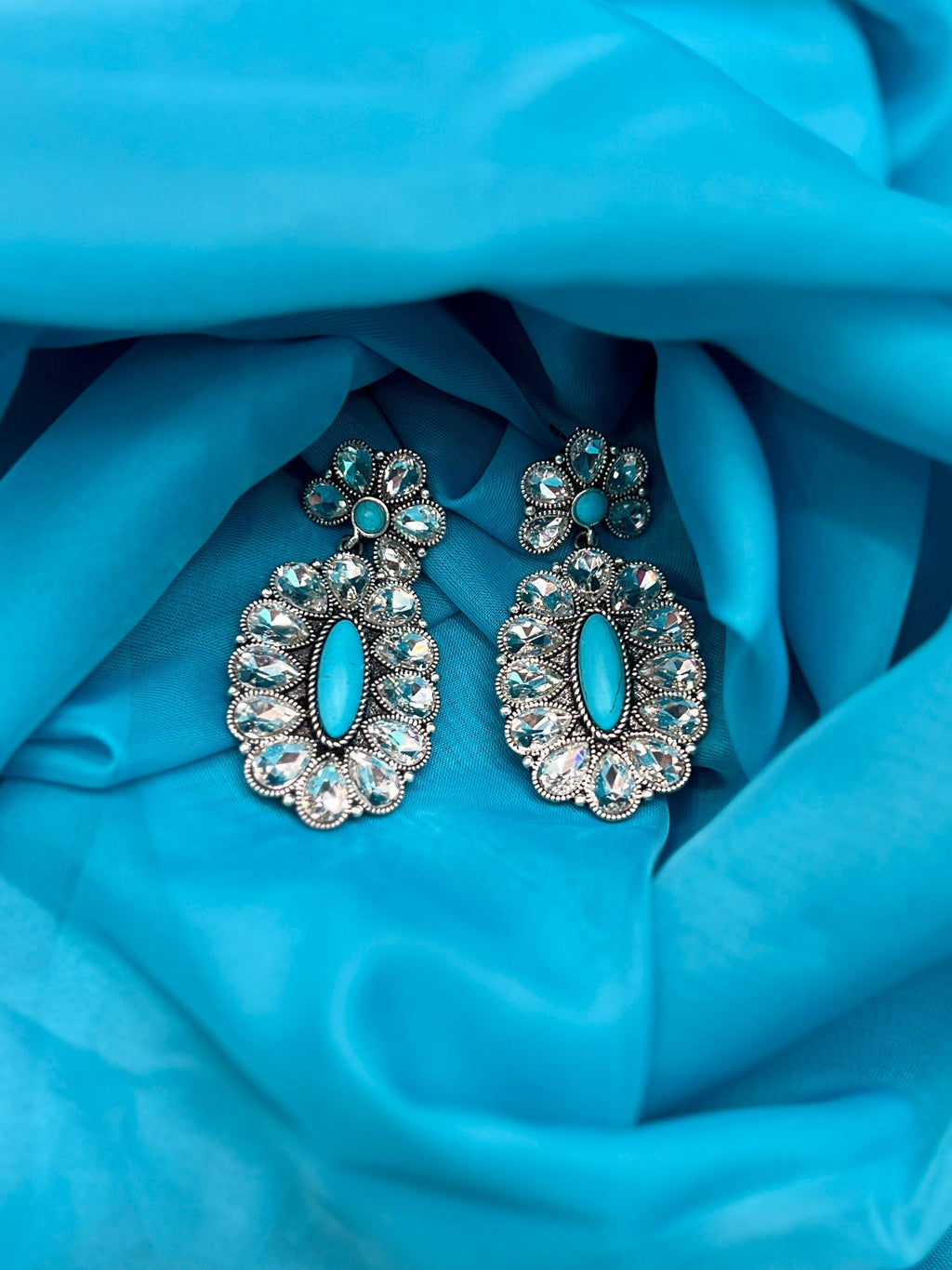 Crown Rhinestone Jewel of the Rodeo Earrings-2 Designs | gussieduponline