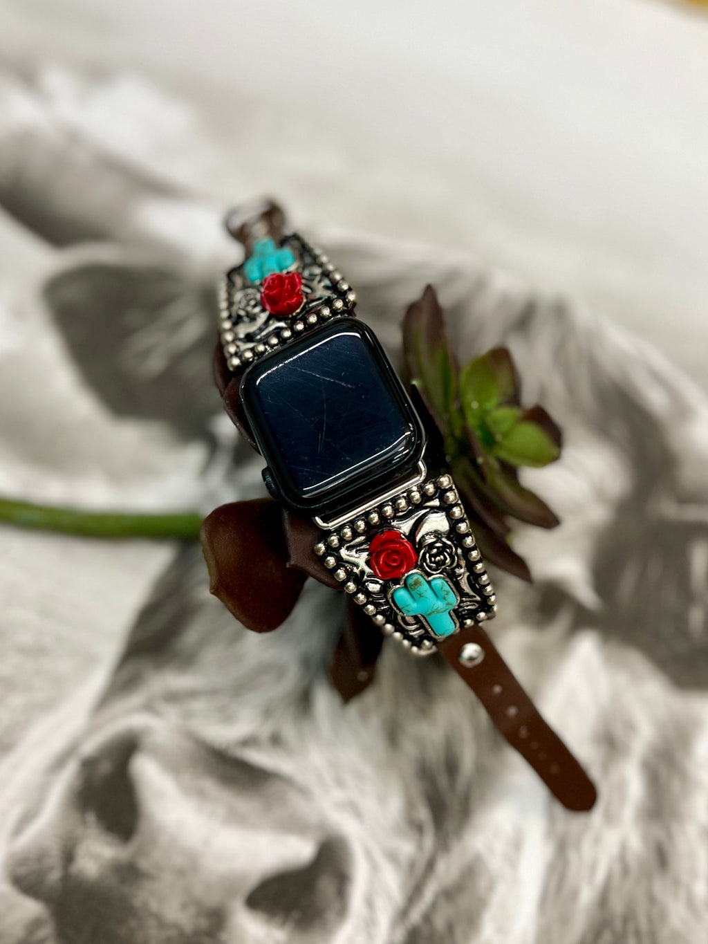 Western Roses Watch Band