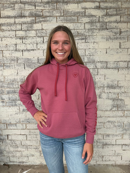 Women's Ariat Mauve Wood Hoodie | Gussied Up Online Boutique