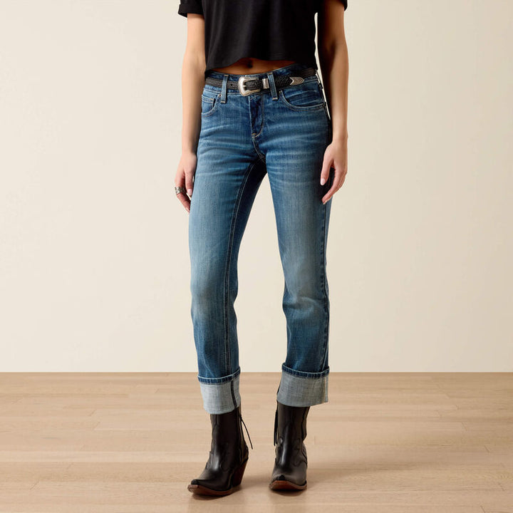Ariat Women's Perfect Rise Silvie Straight Crop Jeans