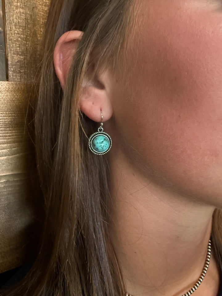 10mm Turquoise Earrings
