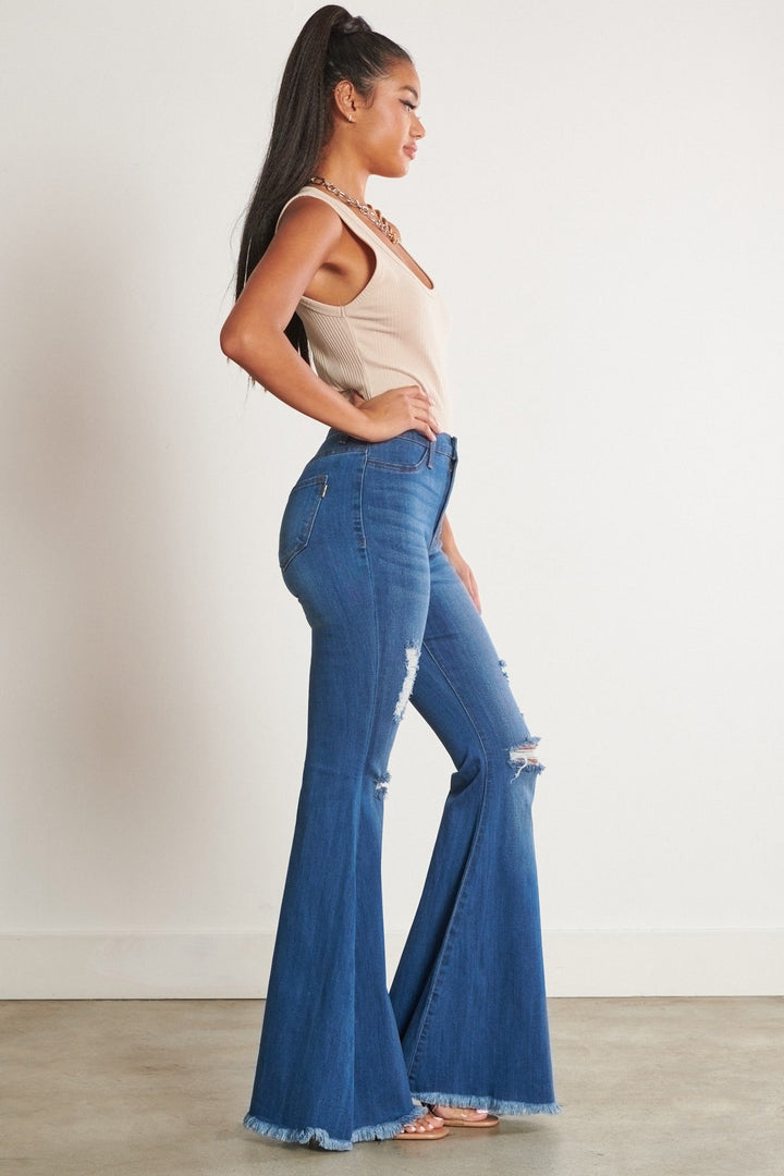 The Lainey Concert Bell Bottom Jeans | gussieduponline