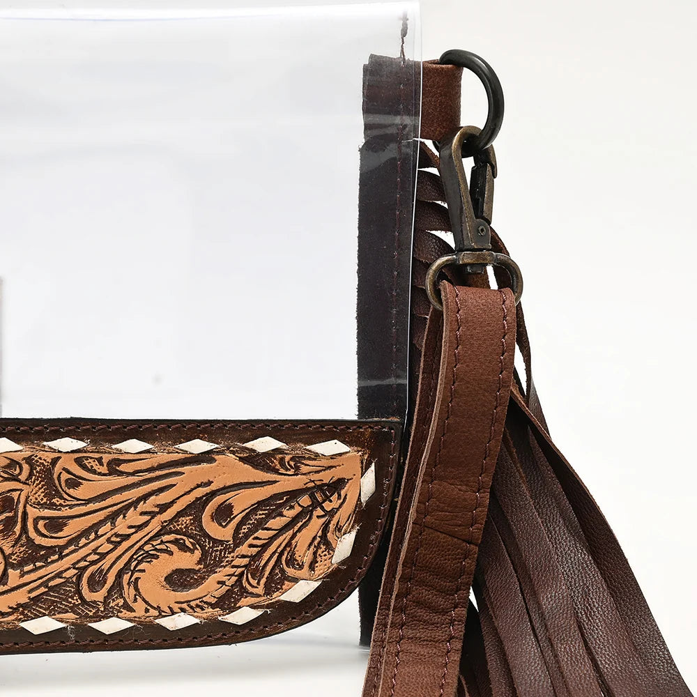American Darling Clear Genuine Leather Western Bag