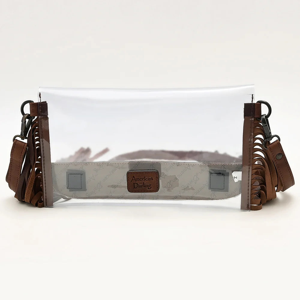 American Darling Clear Genuine Leather Western Bag