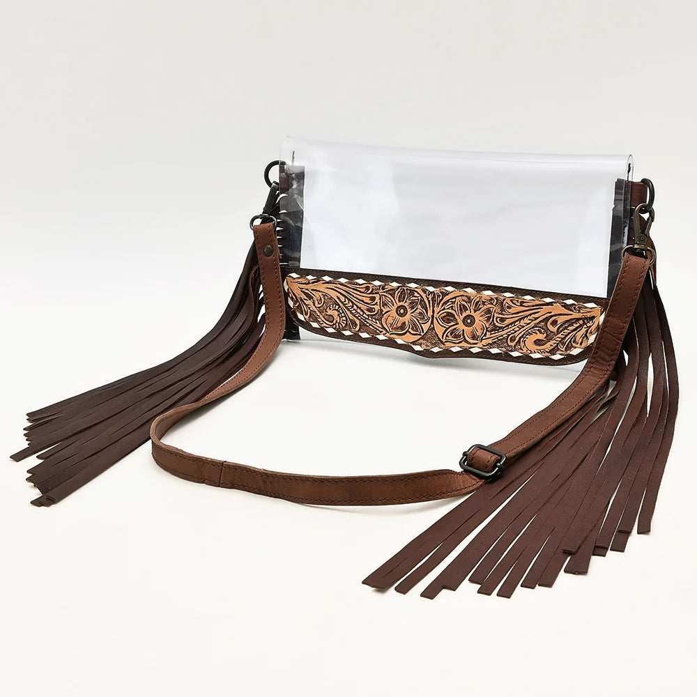 American Darling Clear Genuine Leather Western Bag
