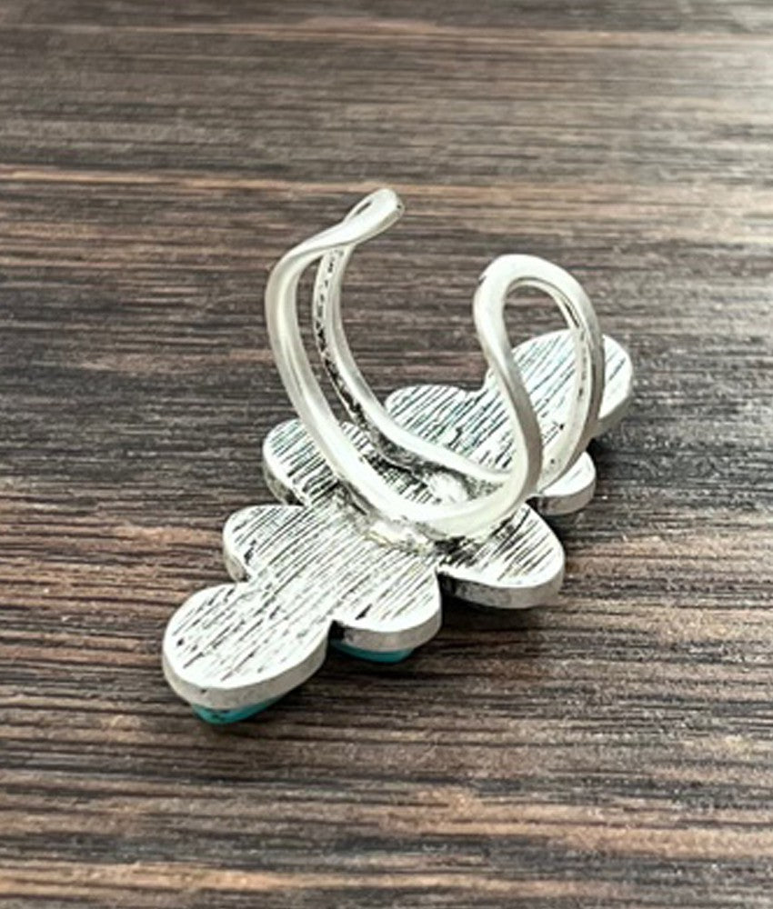 Cinco Stone Turquoise Adjustable Ring