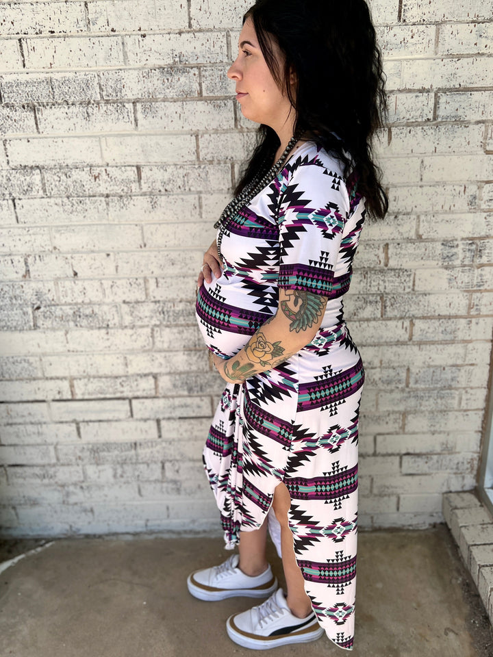 Aztec Outskirts Maxi Dress | gussieduponline