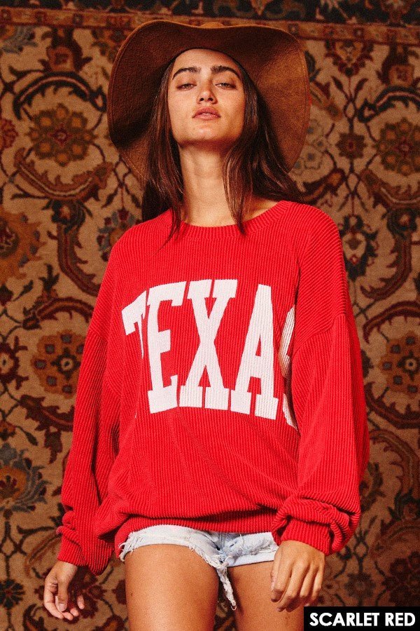 The Texas Graphic Sweatshirt (MULTIPLE COLORS) | gussieduponline