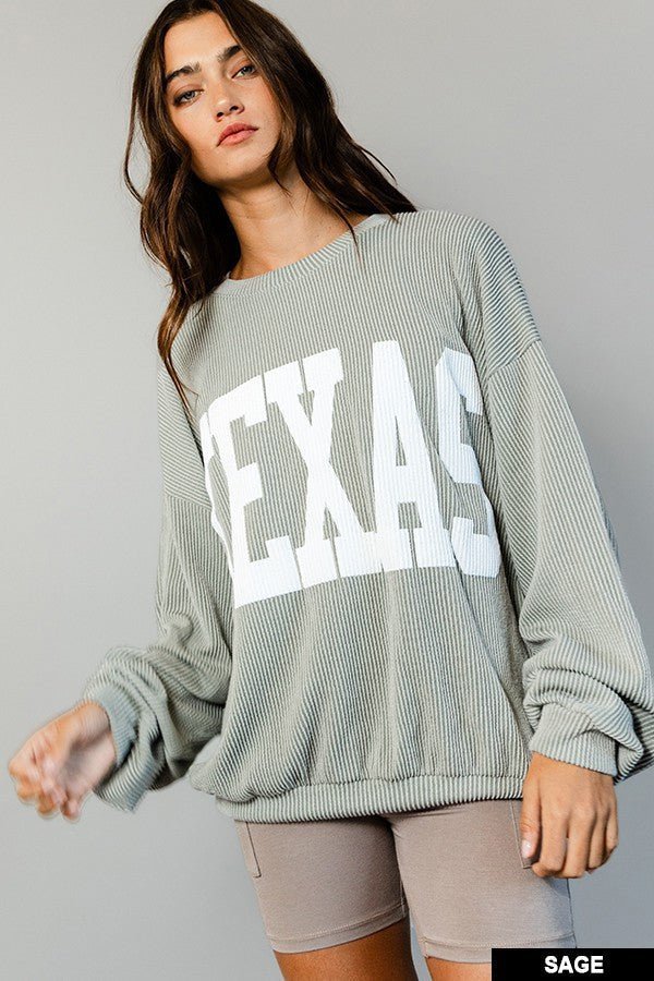 The Texas Graphic Sweatshirt (MULTIPLE COLORS)
