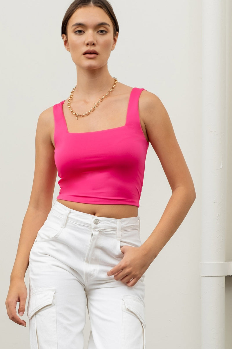 Square Up Cropped Tank - Multiple colors | gussieduponline