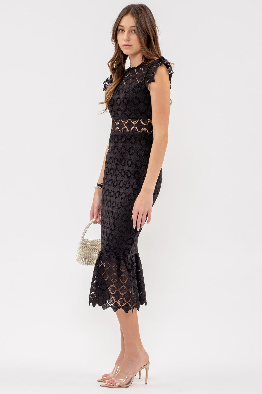 The Lace Eyelet Dress-2 Colors | gussieduponline