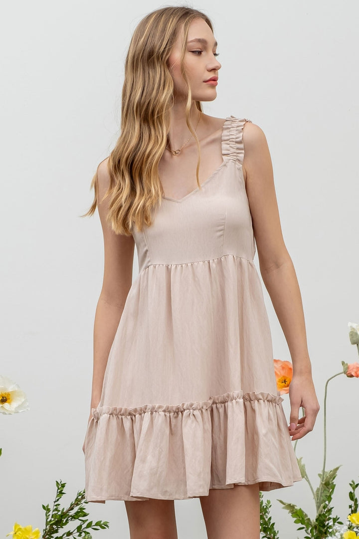 Effortlessly Khaki Dress | gussieduponline