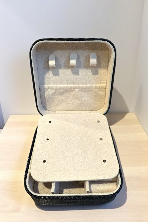 Western Bootstitch Metal Plate Jewelry Box- 2 Colors