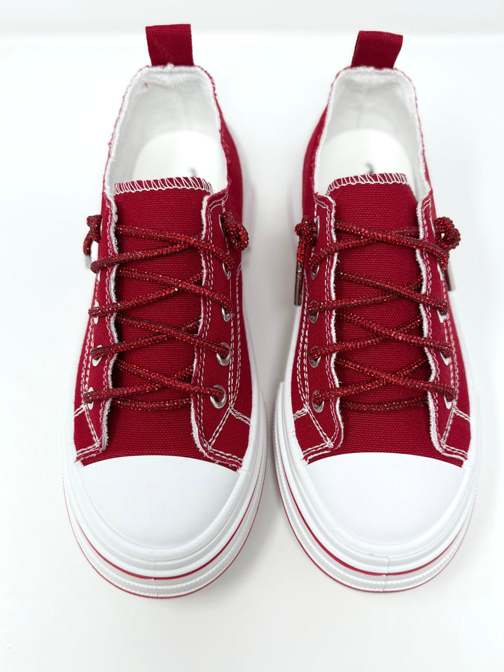 Very G Red Aman Sparkle Sneakers