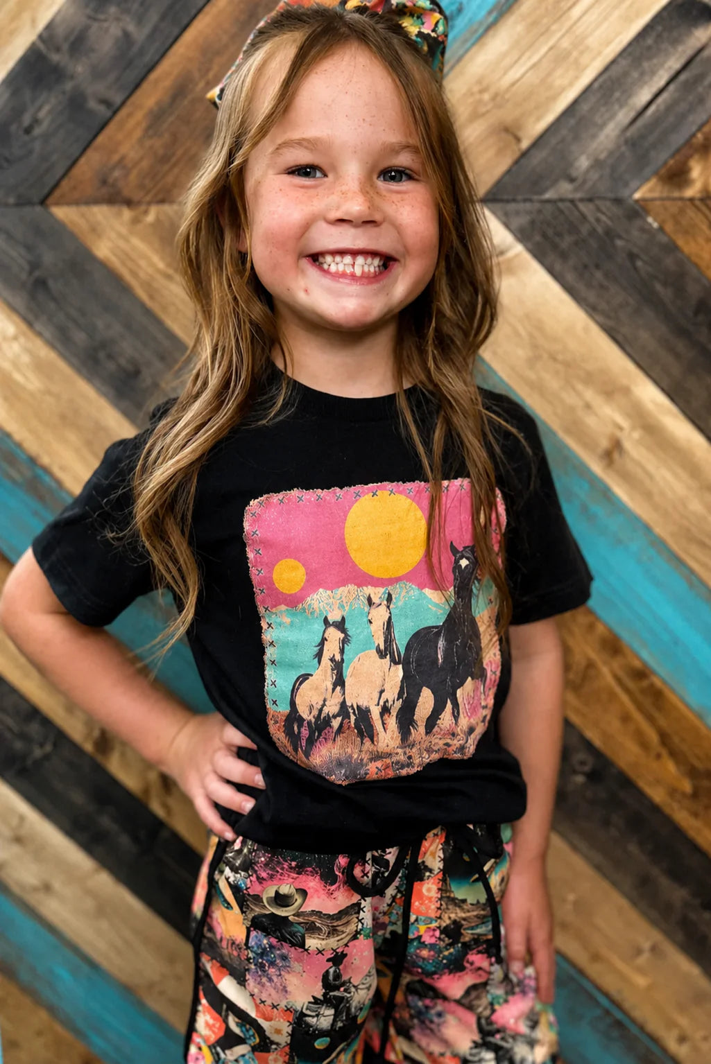 KIDS Sterling Kreek Cosmic Cowgirl Tee