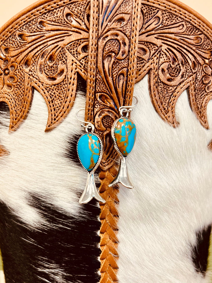 Turquoise Country Earrings | gussieduponline