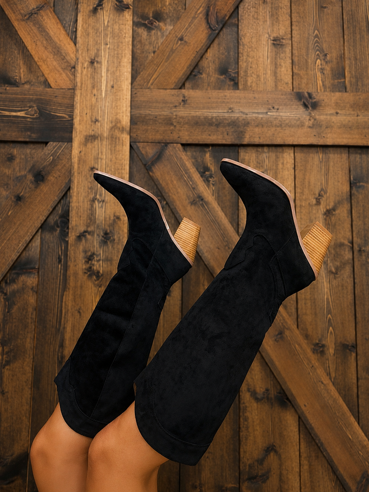 Midnight Black Classy Boots