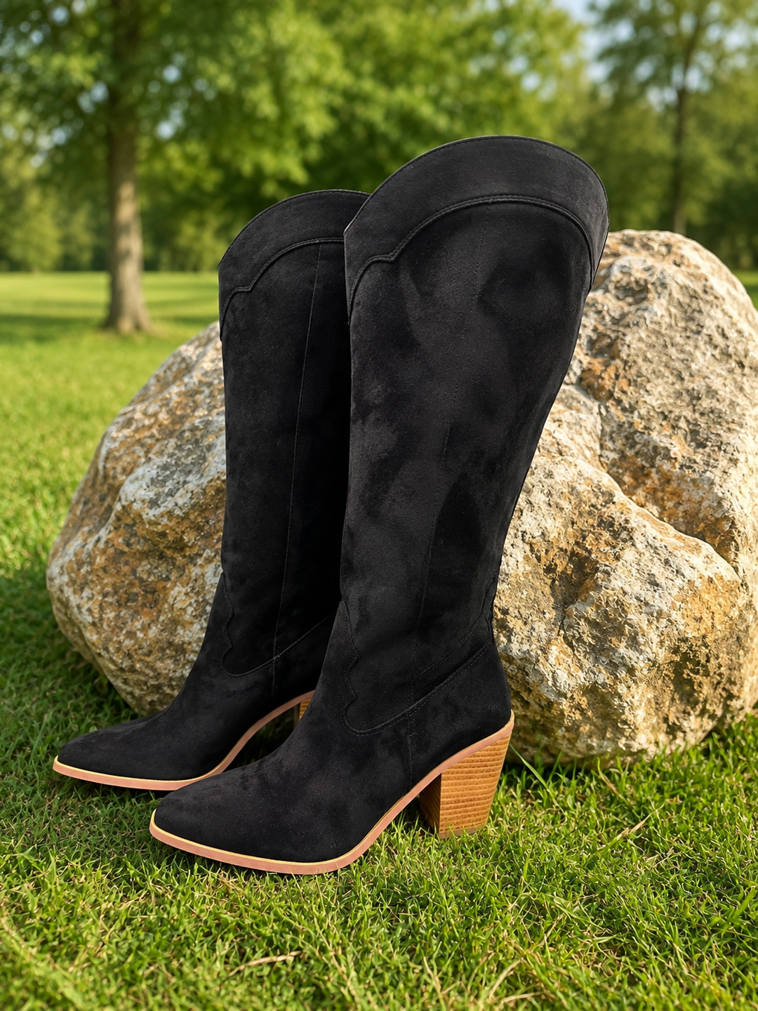 Midnight Black Classy Boots