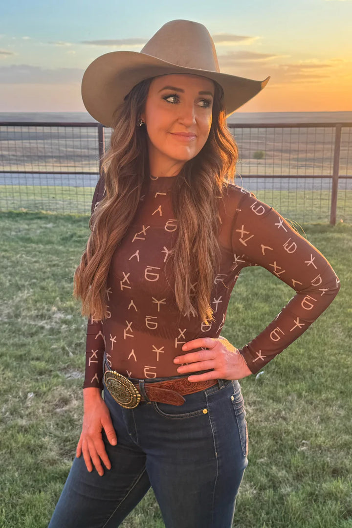 Sterling Kreek Amarillo By Morning Mesh Top