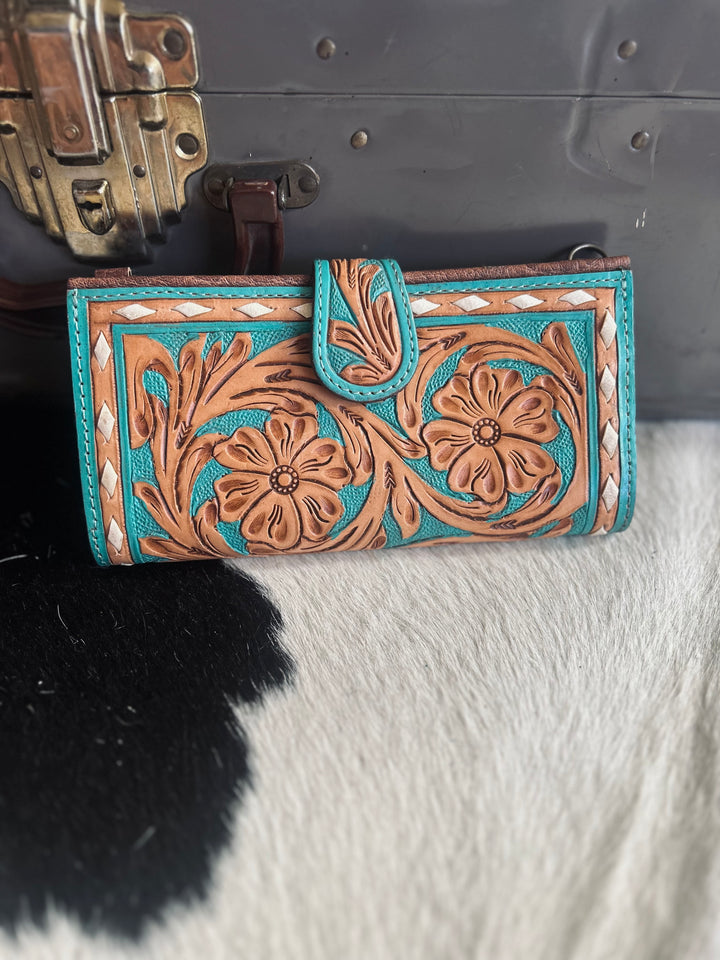 American Darling Boho Turquoise Wallet Crossbody