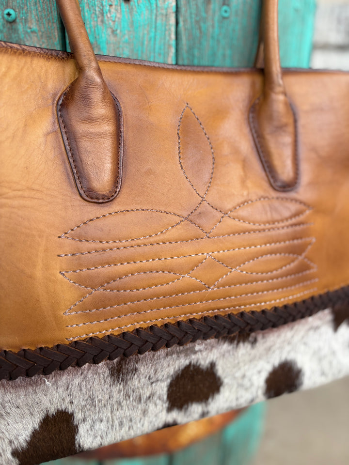 American Darling Cow Town Genuine Leather Bag