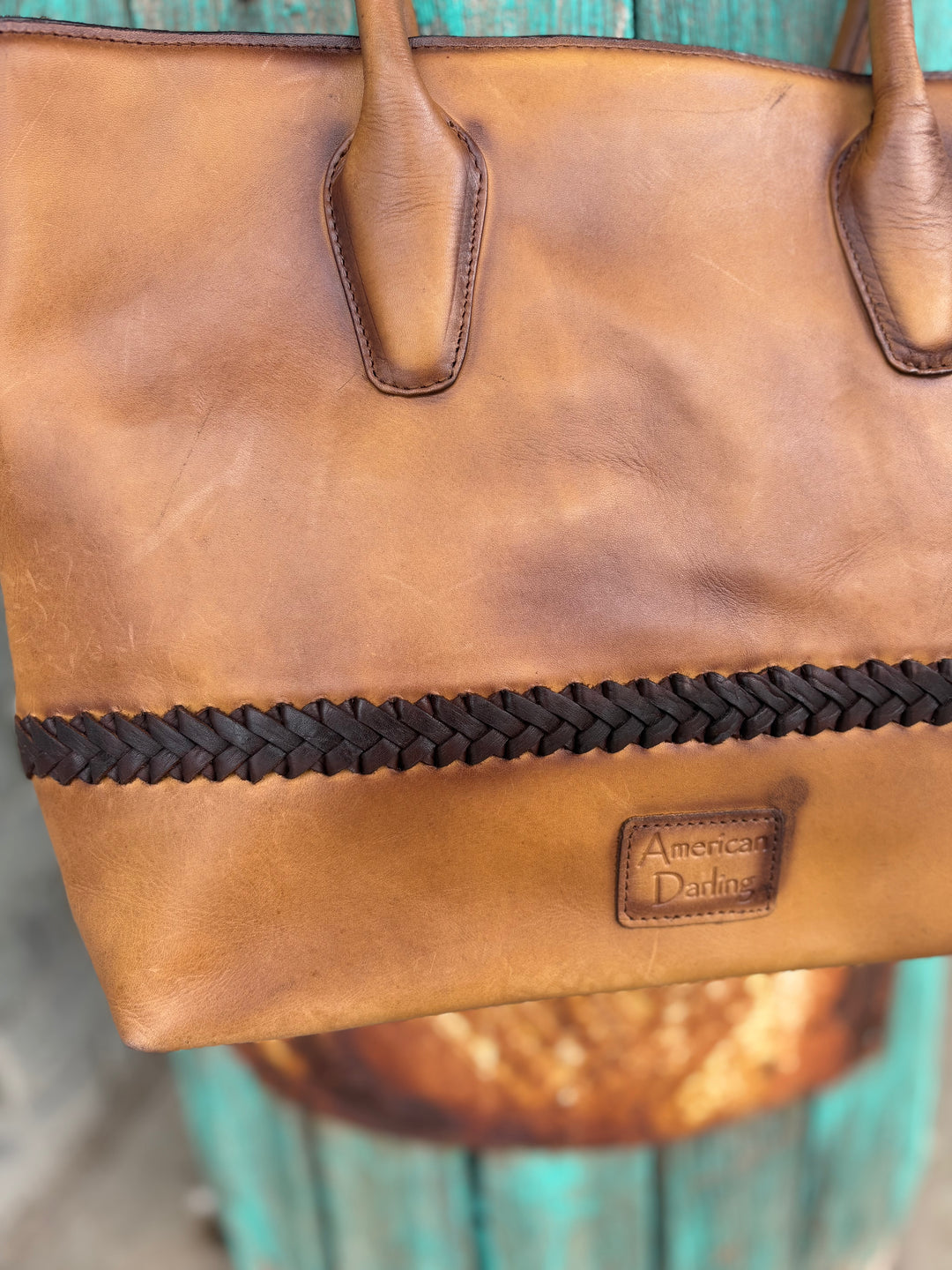 American Darling Cow Town Genuine Leather Bag