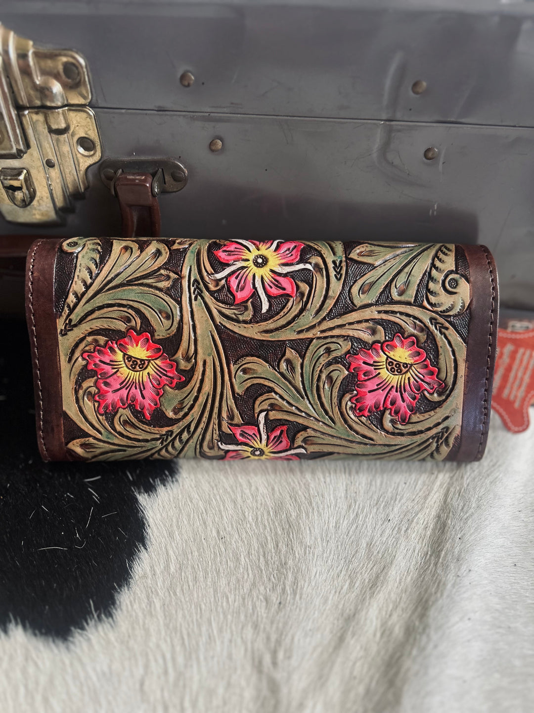 American Darling Daytona Floral Tooled Wallet Crossbody
