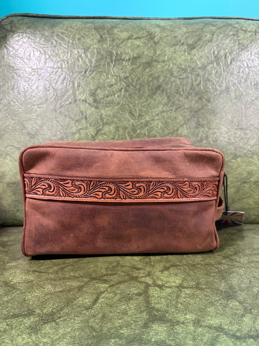 American Darling Genuine Leather Western Toiletry Bag