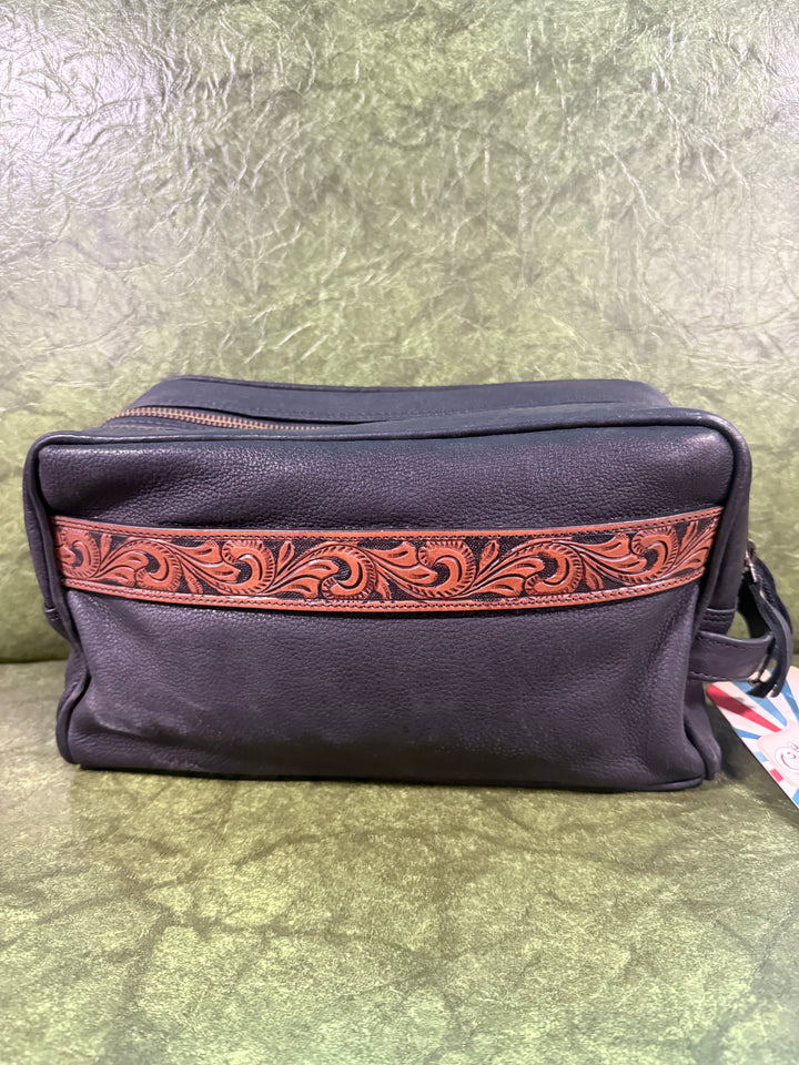 American Darling Genuine Leather Western Toiletry Bag