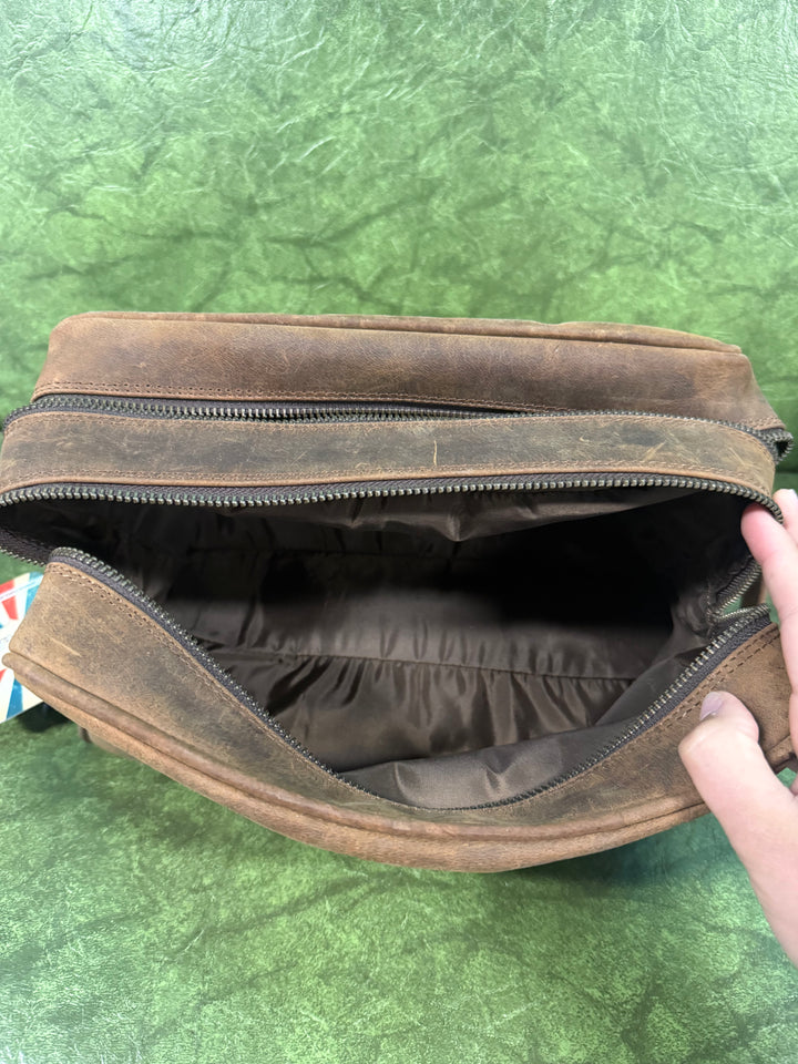 American Darling Genuine Leather Western Toiletry Bag