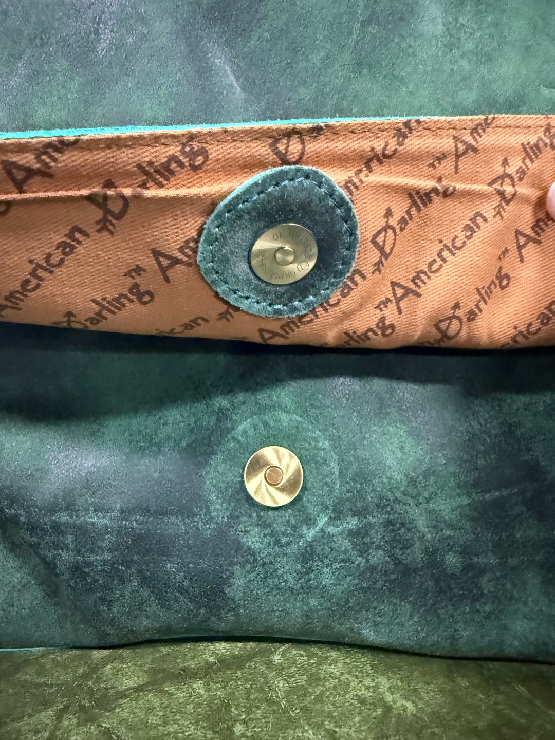 American Darling Genuine Western Leather Turquoise Bag