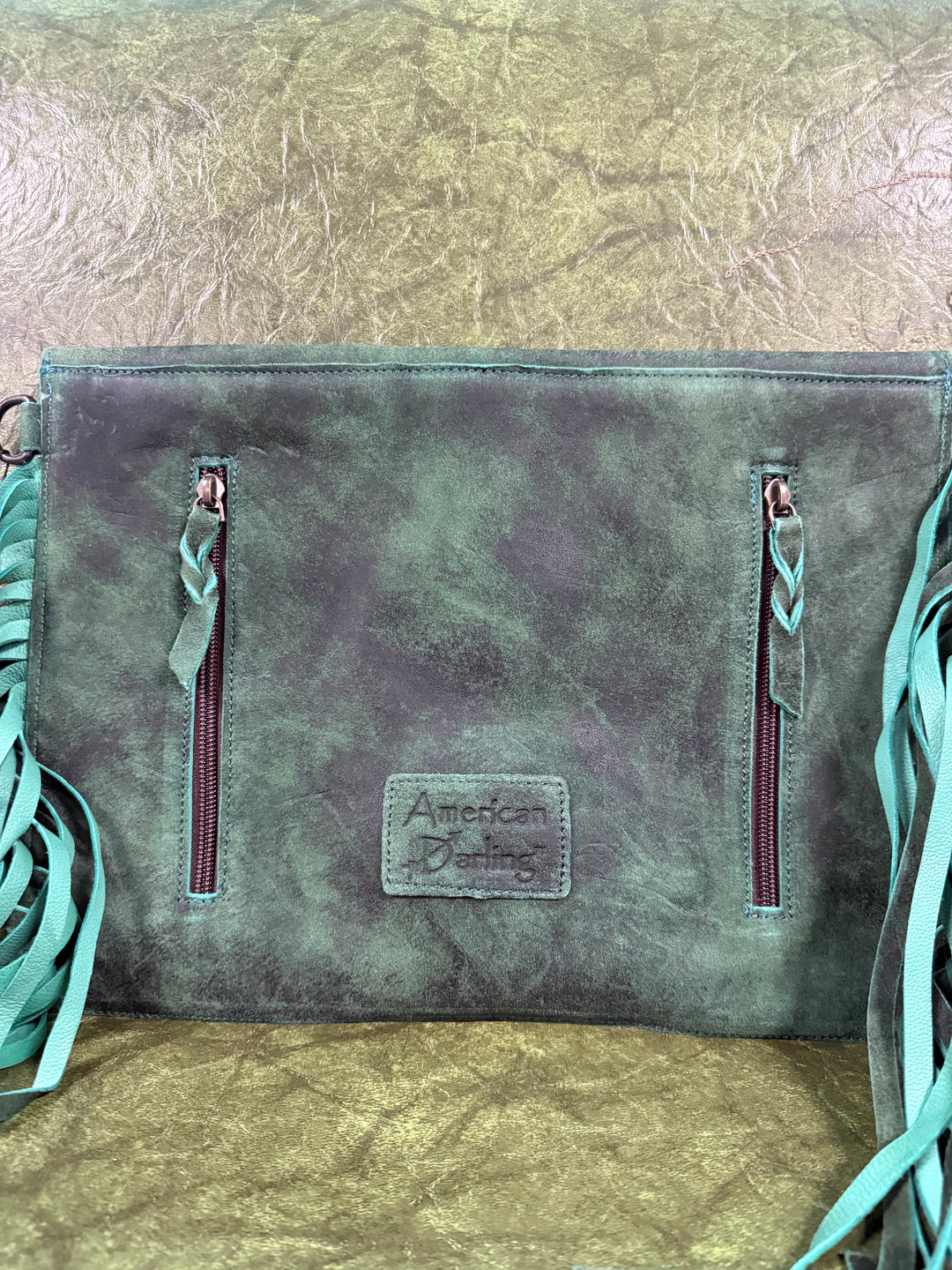 American Darling Genuine Western Leather Turquoise Bag