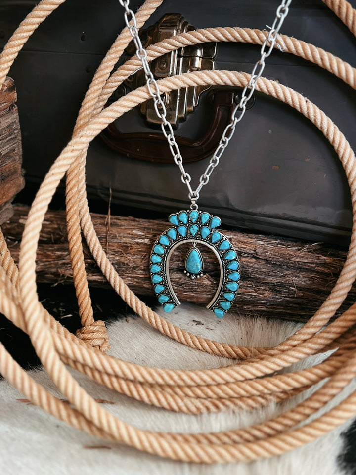 Big Squash Turquoise Necklace | gussieduponline