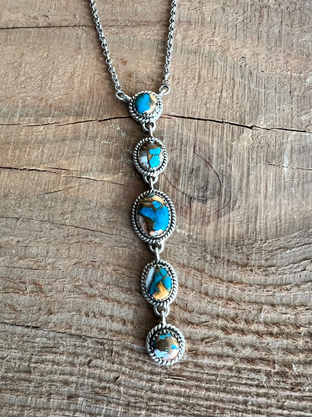 Eleanor Dumont Navajo Handcrafted Sterling Necklace | gussieduponline