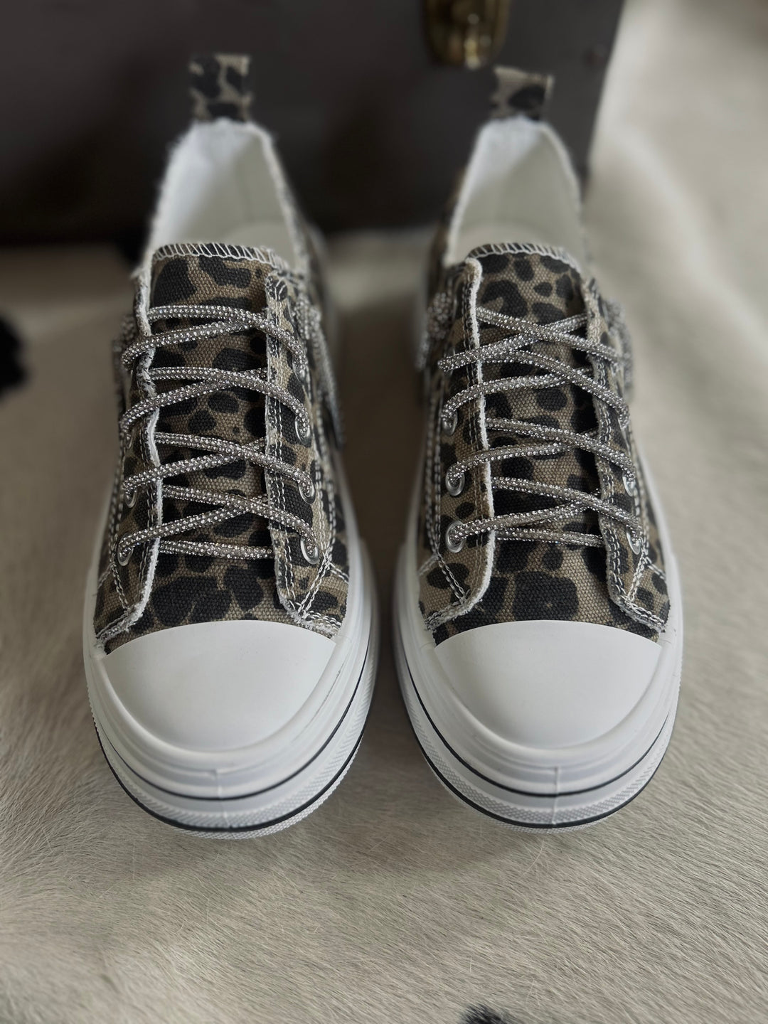 Can I Get An Aman Tan Leopard Sneakers