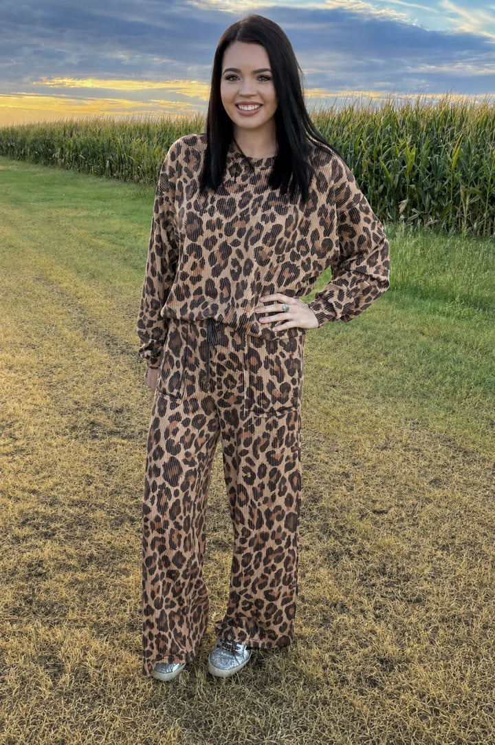 Spotted Wild Sweater Top