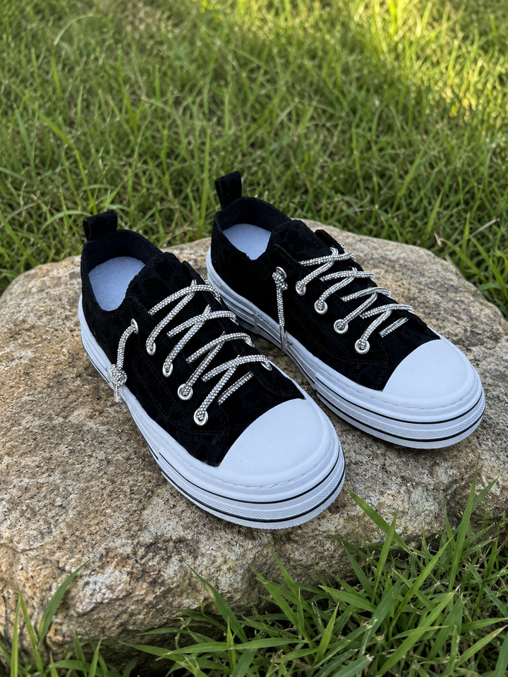 Very G Aman Black Leopard Sneakers