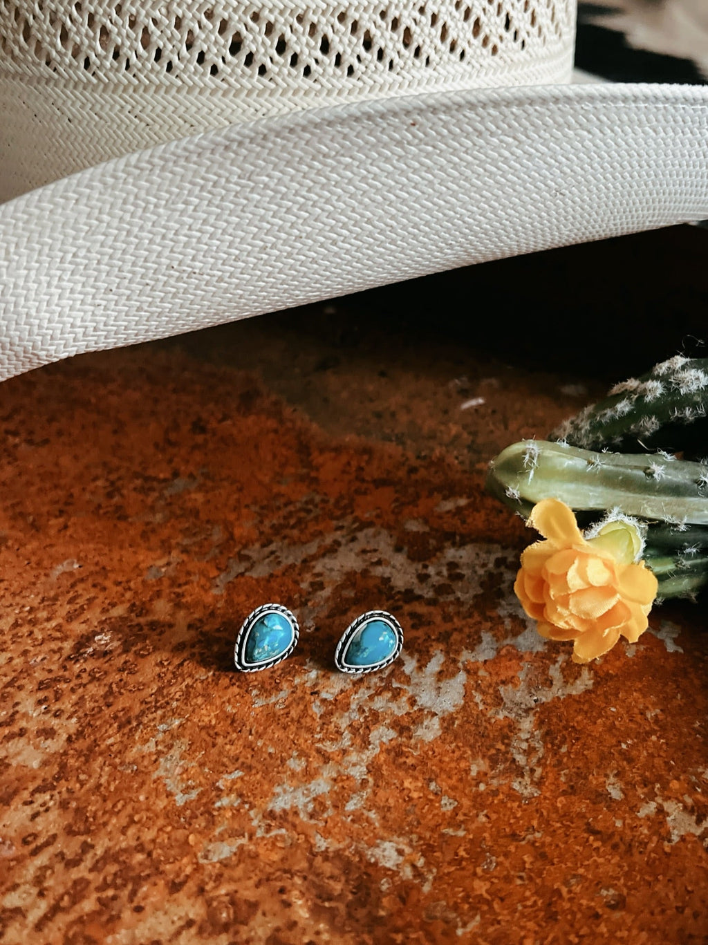Drop Gemstone Stud Earrings | gussieduponline