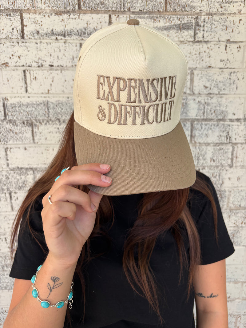 Expensive and Difficult Embroidered Trucker Hat