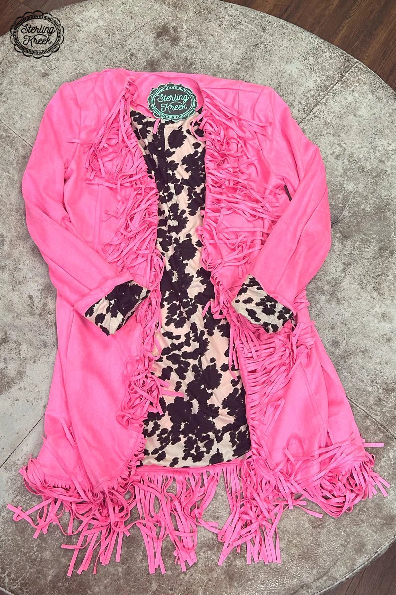 Scottsdale Suede Pink Jacket | gussieduponline