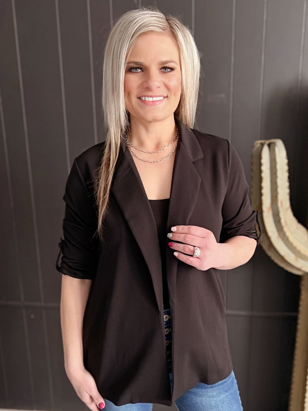 Front Pocket Blazer  - 2 Colors*