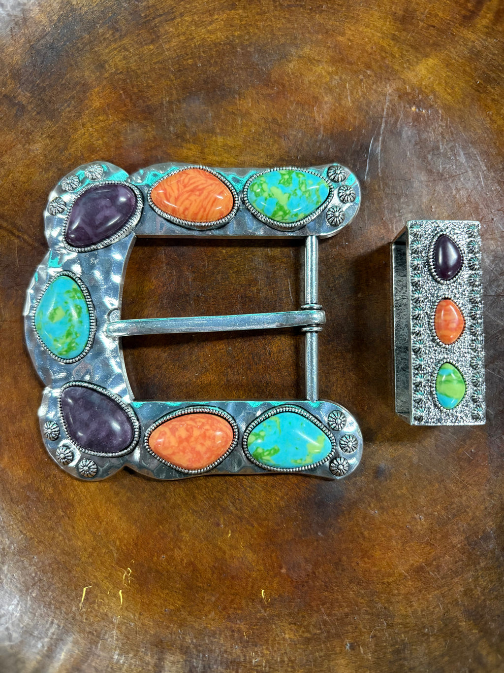 Sterling Kreek Multi Color Buckle Up Belt Buckle