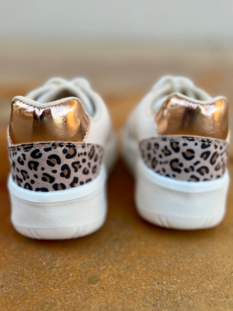 Ivy Nude Leopard Sneakers | gussieduponline