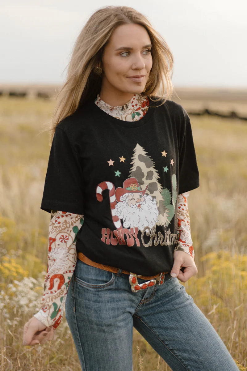 Sterling Kreek Howdy Santa Tee