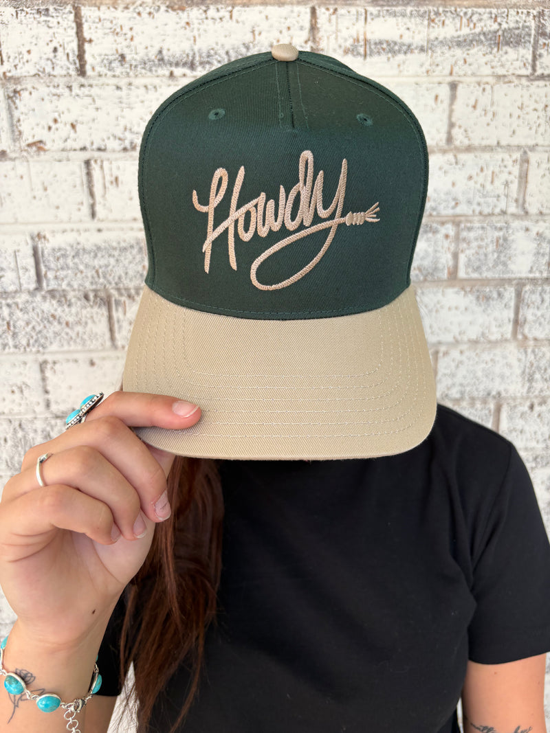 Howdy Embroidered Classic Two-Tone Trucker Hat
