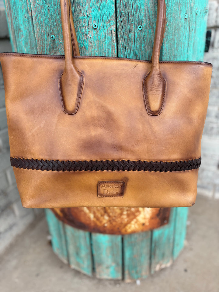 American Darling Cow Town Genuine Leather Bag