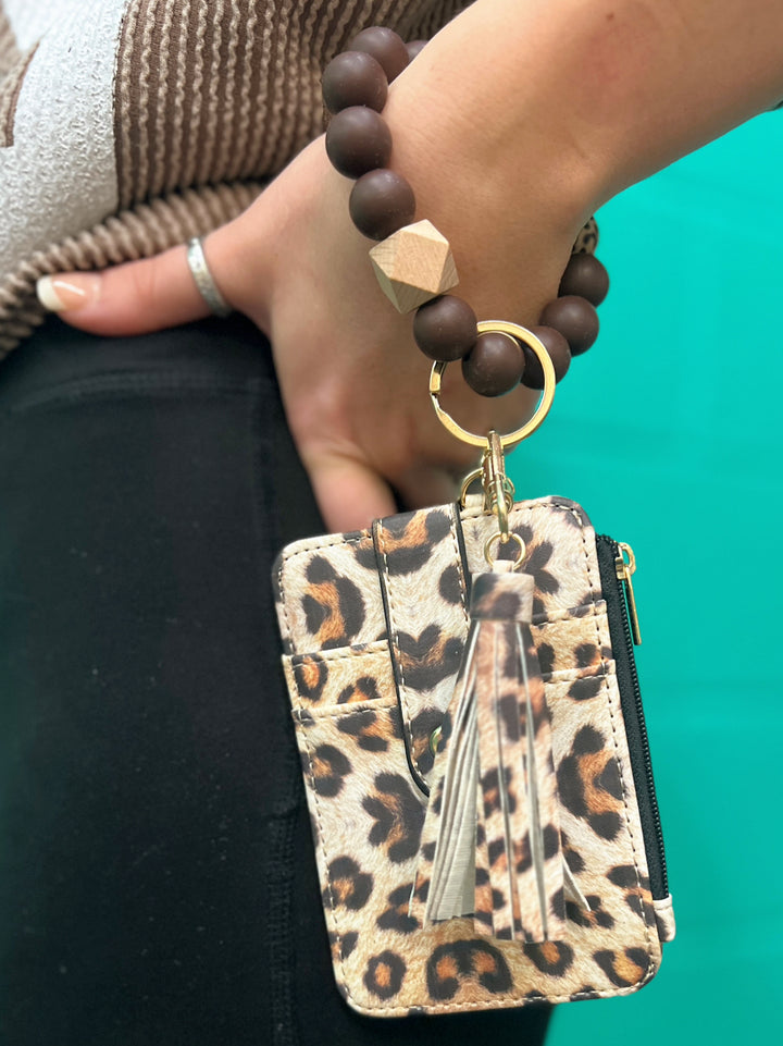 Bracelet Card Holder Wristlet Keychain - 8 Colors Available | gussieduponline